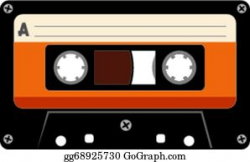 Cassette Tape Clip Art - Royalty Free - GoGraph