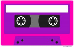 Pink Cassette Tape Clipart - Sweet Clip Art