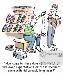 Shoelaces Cartoons and Comics - funny pictures from CartoonStock