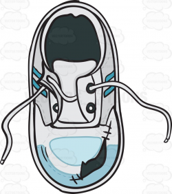 Torn And Destroyed Sneakers Emoji | Vector clipart