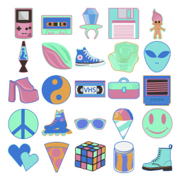 1990'S CLIPART - Neon colors 90s toys, fashion, and objects ...