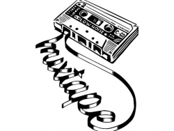 Retro Music 90s Cassette Video Style Disco Audio Disco
