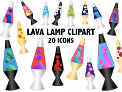 LAVA LAMP CLIPART lava lamp icons 90s clipart 80s clipart