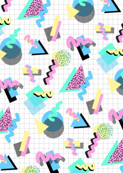 Shapes, 80s, 90s, graphics, iconic, pastel, colourful, stripes ...