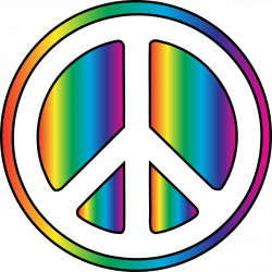 Rainbow Peace Sign scallywag | Clipart Panda - Free Clipart Images
