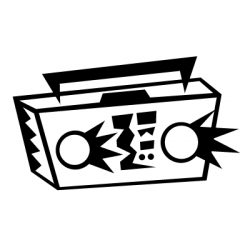 boombox clip art | 80 s boombox clipart boombox outline boombox ...