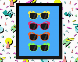 Sunglasses poster | Etsy