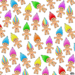 Looky look! ✨I made a cute troll pattern with the design I drew for ...