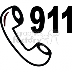 call 911 clipart. Royalty-free clipart # 370121