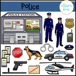 Community Helpers: Police Clip Art - Allison Fors
