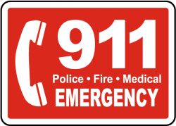 Call 911 Sign F7684 - by SafetySign.com