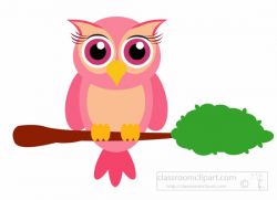 Animal Clipart - Bird Clipart - cute-cartoon-little-owl-bird-sitting ...