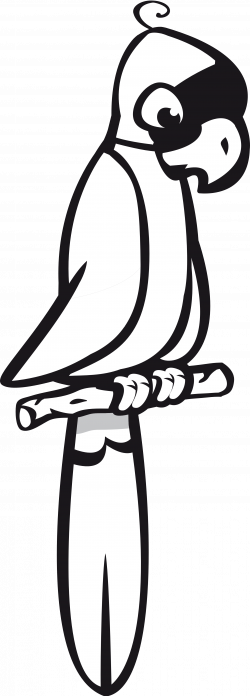 Parrot Black And White | Clipart Panda - Free Clipart Images