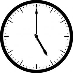 Clock 5:00 | ClipArt ETC