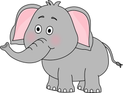 Cute Elephant Clip Art - Cute Elephant Image