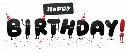 Funny Happy Birthday without Shadows Clipart Picture | Gallery ...
