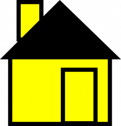 Simple House Yellow Clip Art at Clker.com - vector clip art online ...