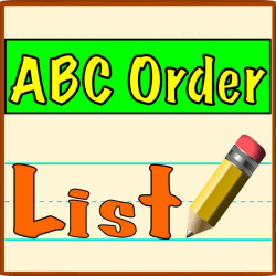 28+ Collection of Alphabetical Order Clipart | High quality, free ...