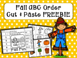Fall Fun ABC Order Cut and Paste Printable---FREEBIE by More than ...