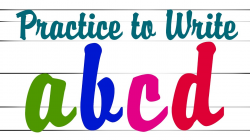 Practices to Write Small ABC - ABCD writing practice for kids - How ...
