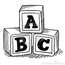 Abc Blocks Drawing | Childrens Toy WallPaper | graphic design and ...