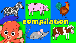 Learn Animals Names and Sounds | Animal ABC compilation | Zoo and ...
