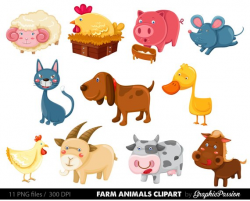50% OFF Farm Animals Clip Art & Vectors Farm Animals