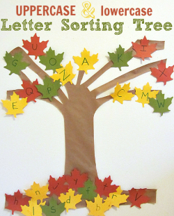 Letter Sorting Tree Alphabet Activity