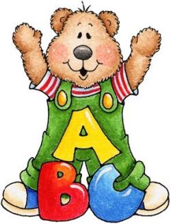 clipart decpoupage ABC Teddy Bear | School/Teacher Clip Art ...