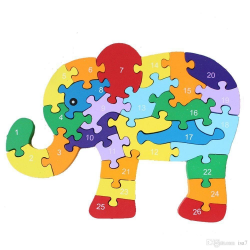 2018 Wooden Elphant Educational Toys 26 Letters Jigsaw Puzzle Abc ...