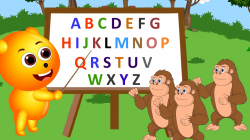 Gummy bear teaching ABC to Gorillas | King kong ABC learning ...