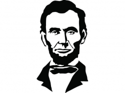 Abraham Lincoln #2 President Famous American History Statue School  Education Student Logo .SVG .EPS .PNG Clipart Vector Cricut Cut Cutting