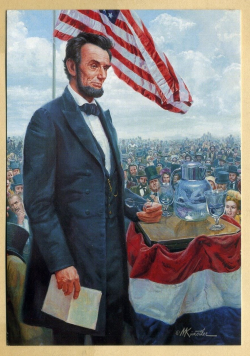 Mort Kunstler Civil War Pres. Abraham Lincoln 