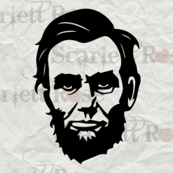 President Abraham Lincoln Face SVG - svg cutting files for Cricut &  Silhouette - Instant Download
