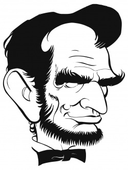 Abraham Lincoln Caricature Clipart - Design Droide
