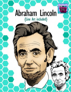 Abraham Lincoln Clipart - Realistic Image by Heidi Babin | TpT