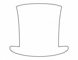 Abraham Lincoln hat pattern. Use the printable outline for crafts ...
