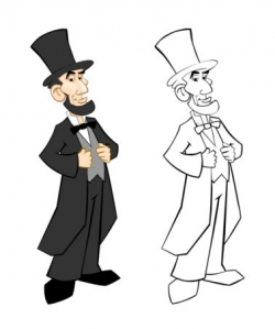 Abraham Lincoln Standing Clipart | How To Format Cover Letter