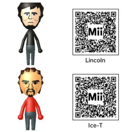 The Mii Gallery — Elisiah Woods, Abe Lincoln, Ice T.