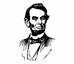 Abraham Lincoln Clipart - Abraham Lincoln Black Art Free PNG ...