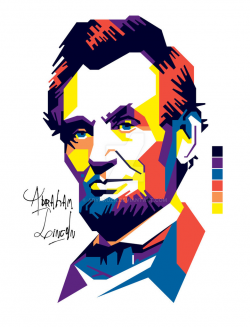 Abraham Lincoln in WPAP (limited colors) by aryakuza on DeviantArt