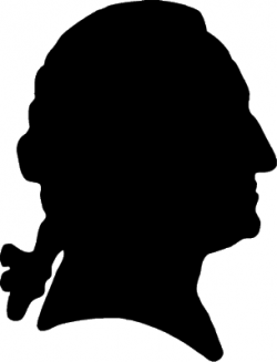 Silhouettes of George Washington, Abe Lincoln... and... The Birthday ...