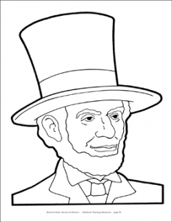 Abraham Lincoln Reproducible Pattern | Printable Clip Art ...