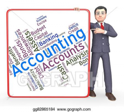 Stock Illustration - Accounting words represents balancing ...