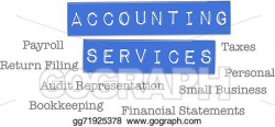 EPS Vector - Accounting services tax cpa. Stock Clipart Illustration ...