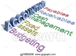 Stock Illustration - Business corporate accounting department words ...