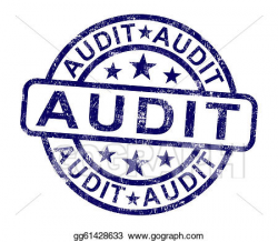 Clip Art - Audit stamp shows financial accounting examination. Stock ...