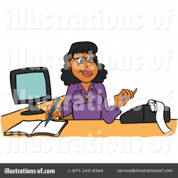 Bookkeeper Clipart #1267688 - Illustration by LaffToon