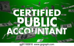 Stock Illustration - Certified public accountant cpa words money 3d ...