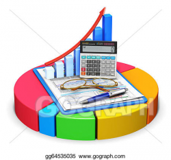 Clipart - Accounting and statistics concept. Stock Illustration ...